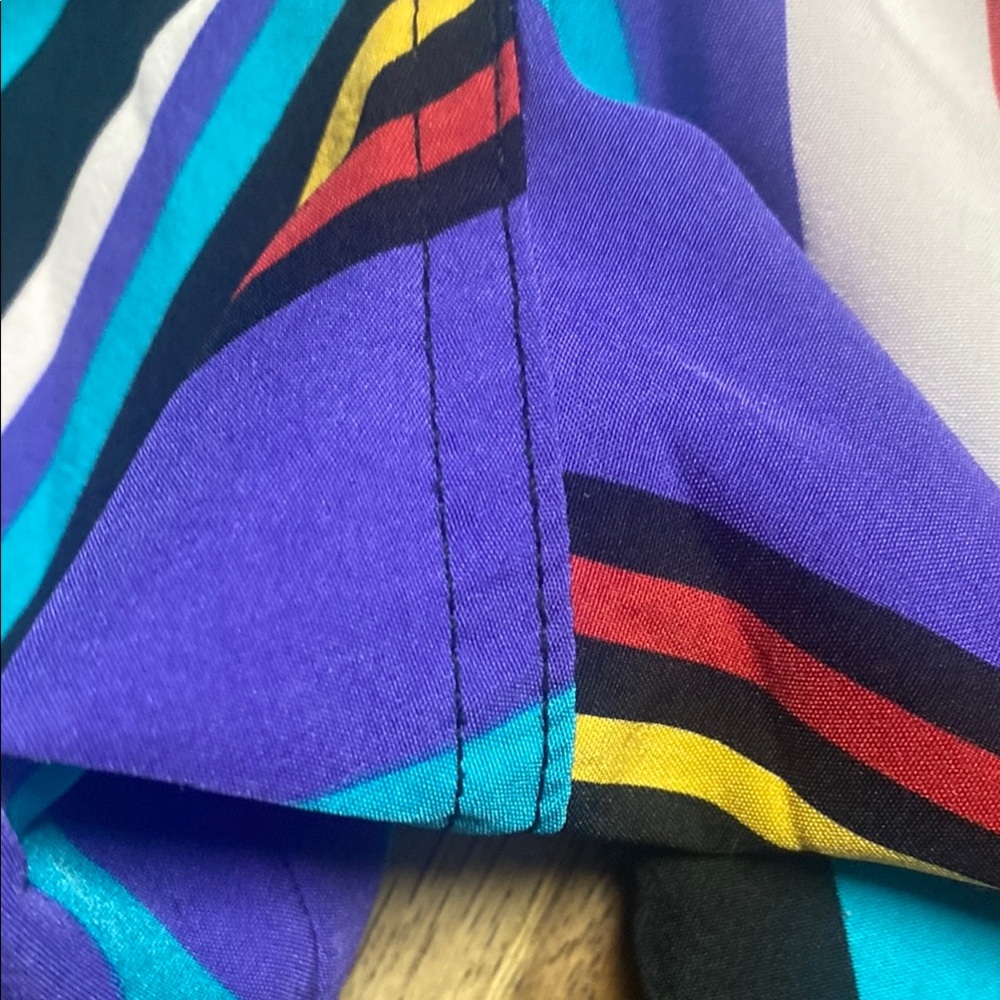 Colorful Striped Drawstring Shorts - Picture 8 of 8